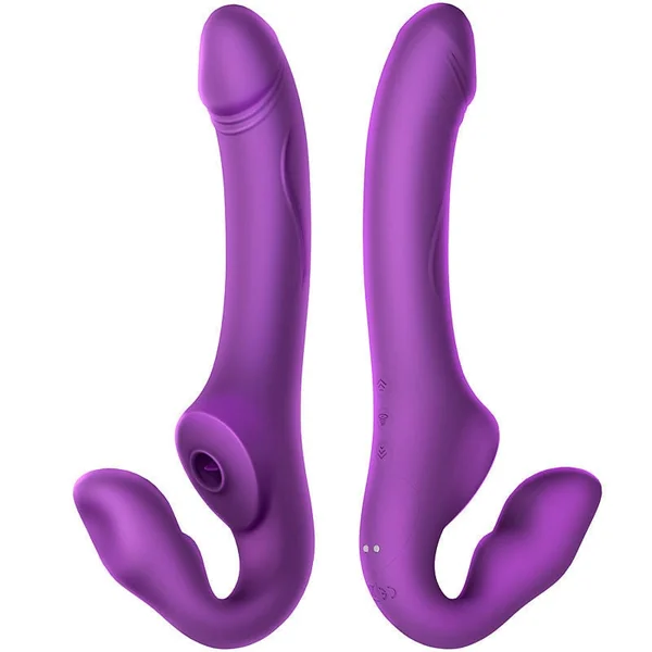 Wireless Remote Control Vibrating Double Head Sucking Female Massage Stick