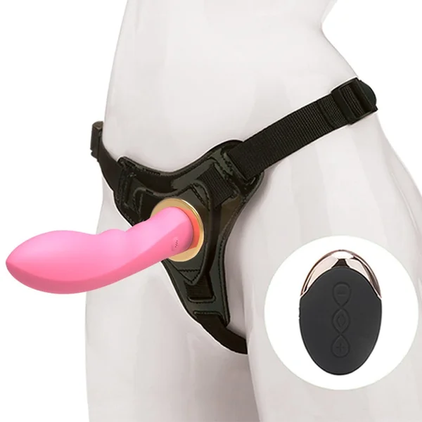 Wireless Remote USB Rechargeable Strap On Dildo
