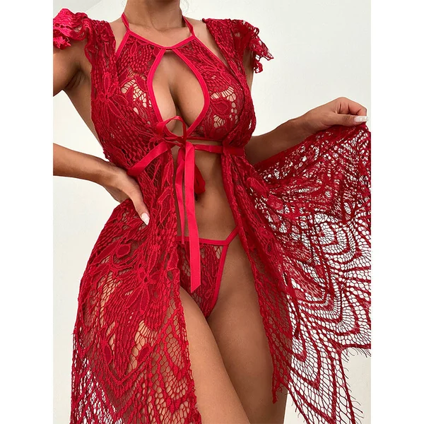 Women's Sexy Lace Lingerie Nightfire Temptation Erotic Suit – Seductive Lingerie Set for Women
