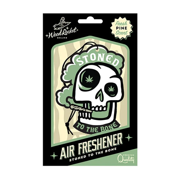 Wood Rocket Stoned to the Bone Air Freshener - Pine