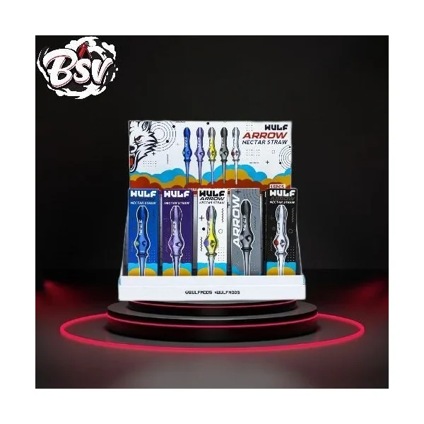 Wulf Glass Arrow Nectar Straw 15pk Display