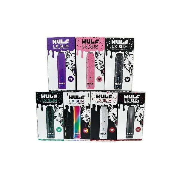 Wulf XL Slim Dry Herb Vaporizer Black White Splatter