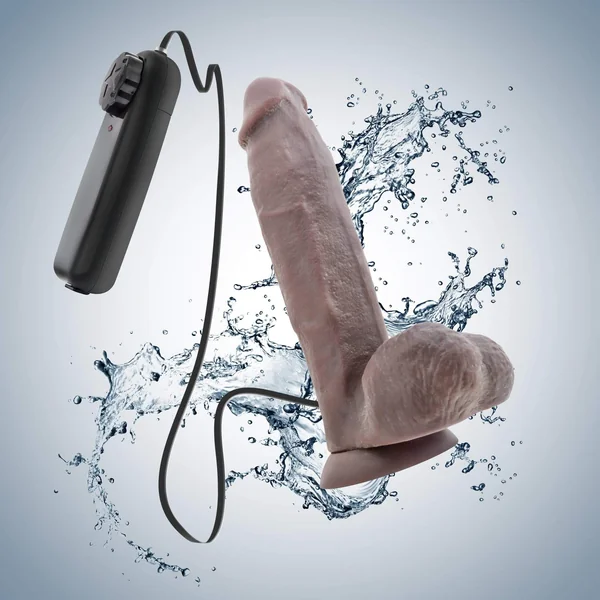 X5 Plus 8" Vibrating Realistic Cock - Chocolate
