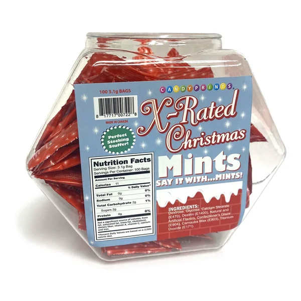 XMAS AMUSEMINTS 100PC DISPLAY