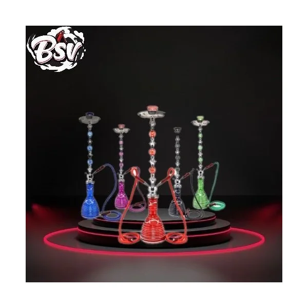 Zebra Star Hookah 1-Hose Purple