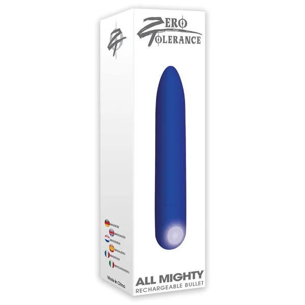 Zero Tolerance All Mighty Rechargeable Bullet - Blue