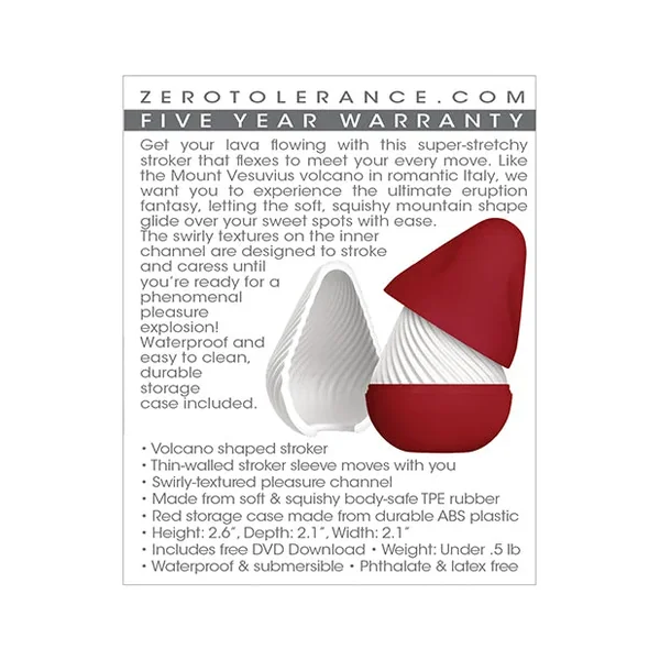 Zero Tolerance Vesuvias Stroker – White