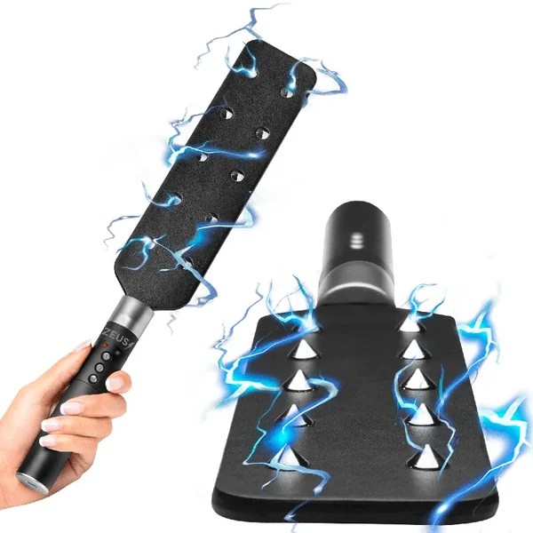 Zeus Manually Controlled Estim Spiked Sex Paddle Bondage Electrosex Gear