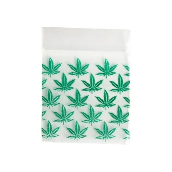 Zip Bags 2020 10/100PK 1000ct/BG Green Leaf