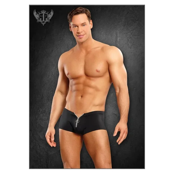 Zipper Short Lycra Black