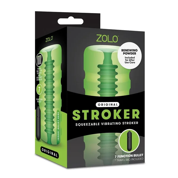 ZOLO ORIGINAL SQUEEZABLE VIBRATING STROKER