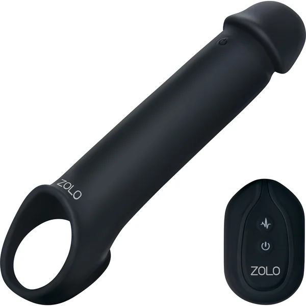 Zolo Vibrating Silicone Rechargeable Penis Extender With Remote